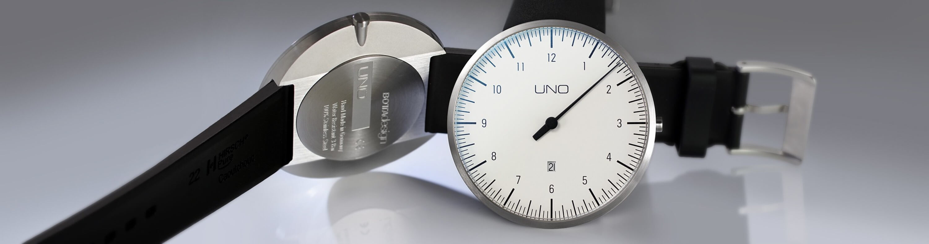 UNO Plus white quartz watch